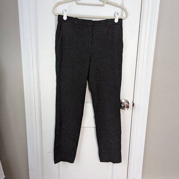 Theory | Charcoal Gray Treeca Slim Fit Dress Pants Size 4 - Picture 1 of 8